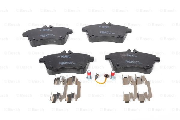 0986494085 Disc brake pads BOSCH E1 90R-02A0292/0100 review and test