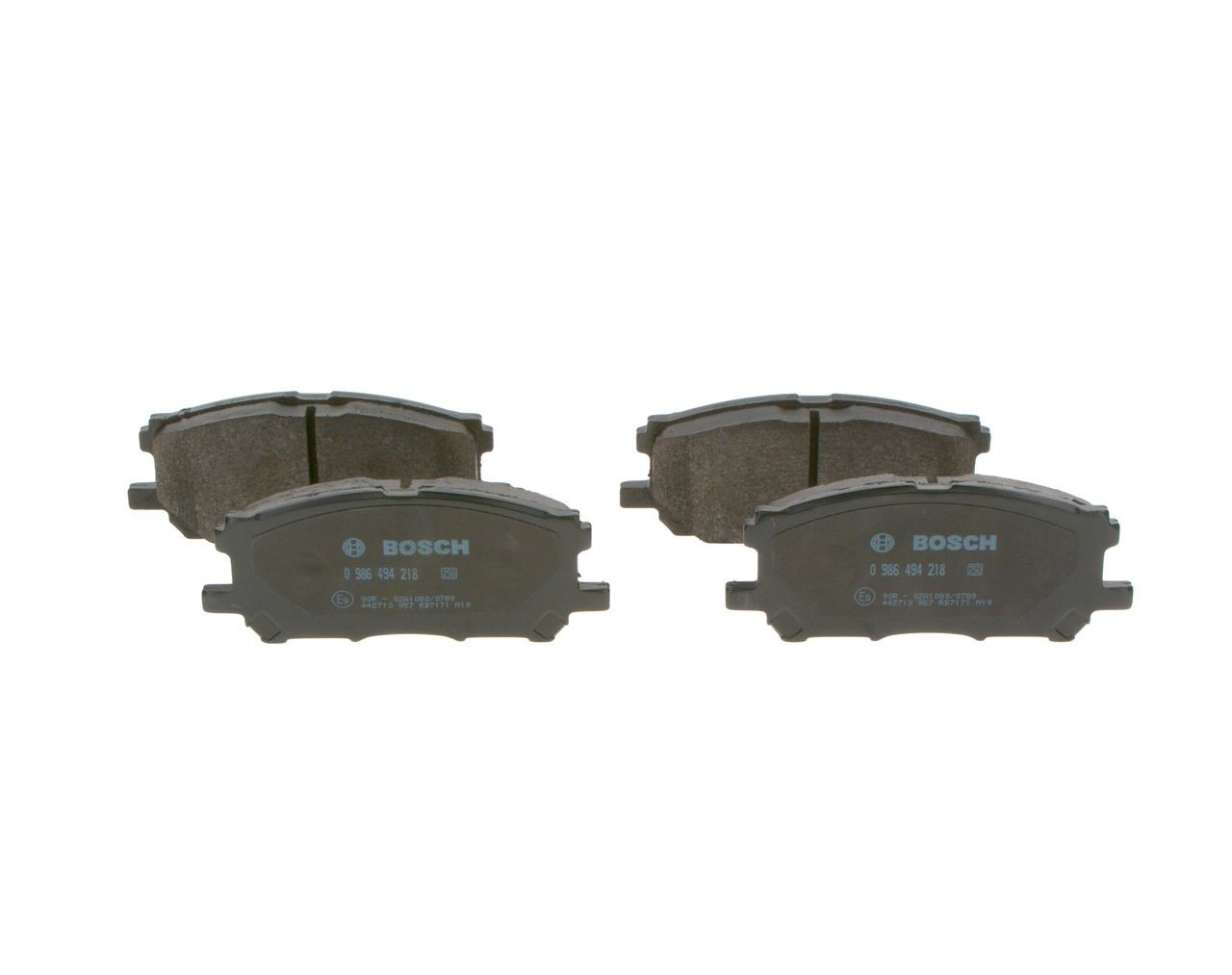 BOSCH 23989 Disc pads Low-Metallic, with anti-squeak plate, with mounting manual