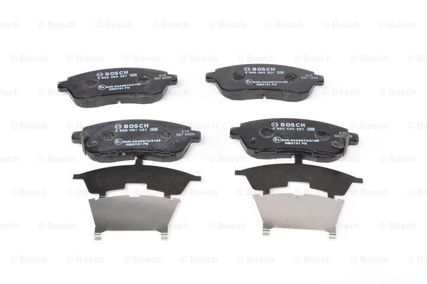 0986494321 Disc brake pads BOSCH E9 90R-02A0870/2189 review and test