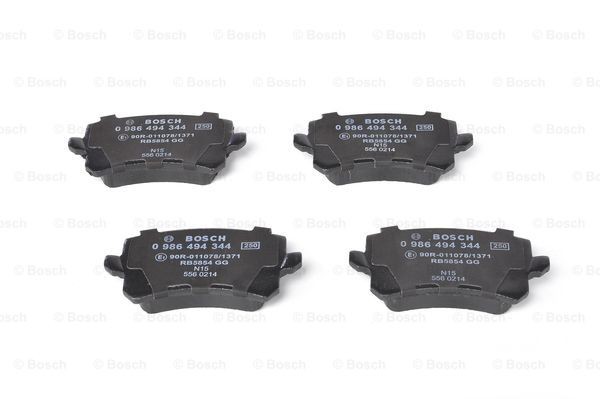 0986494344 Disc brake pads BOSCH E1 90R-011078/1371 review and test