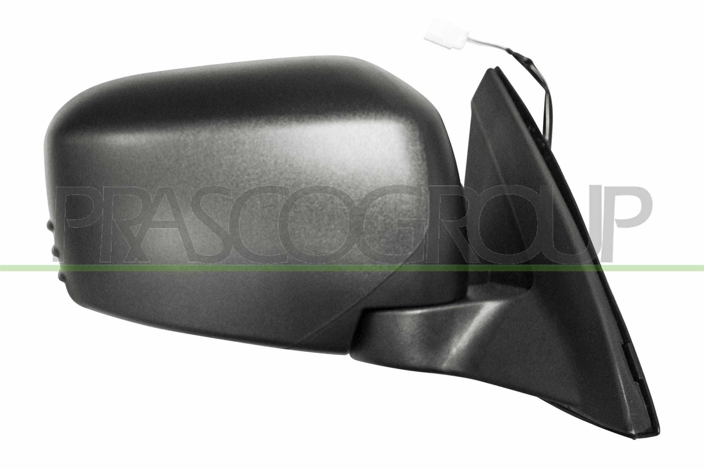 PRASCO MB8227203 Wing mirror Right, black, Electric, Convex, untinted