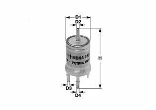 CLEAN FILTER In-Line Filter Height: 165mm Inline fuel filter MBNA1556 buy