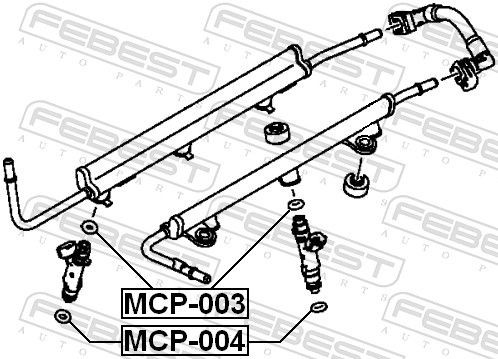 FEBEST Seal Ring, injector MCP-003