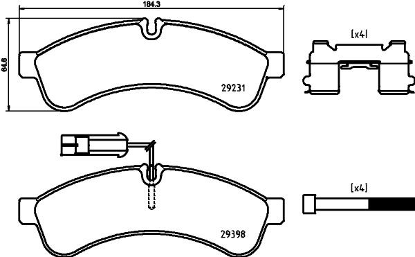 MDB3927 MINTEX Bremsbeläge für FUSO (MITSUBISHI) online bestellen
