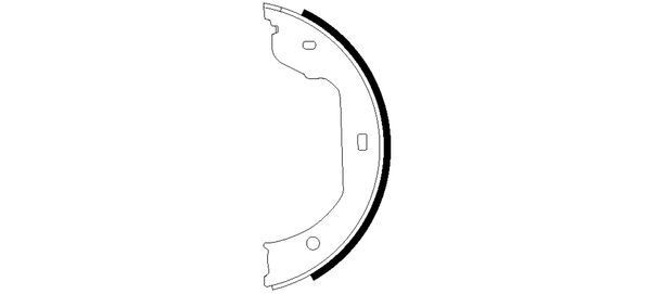 MINTEX Parking brake shoes rear and front BMW 5 Series E60 new MFR544