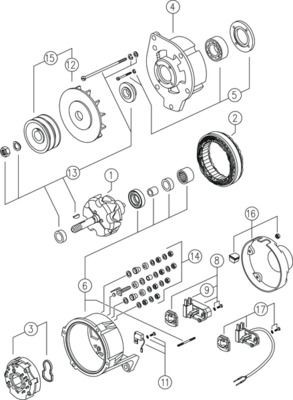 MG 382 MAHLE ORIGINAL Lichtmaschine SCANIA P,G,R,T - series