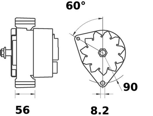 MAHLE ORIGINAL Alternator MG 384