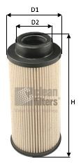 CLEAN FILTER MG1678 Fuel filter 187 3016