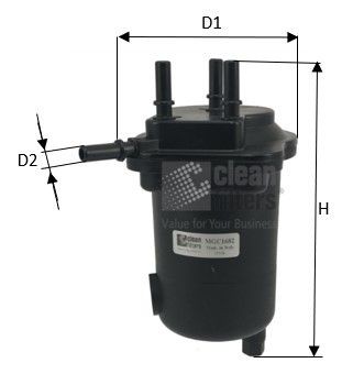 CLEAN FILTER MGC1682 Fuel filter 15410-84A00-000