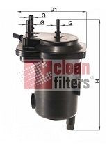 MGC1684 CLEAN FILTER Fuel filters RENAULT with quick coupling, Filter Insert, with water drain screw, without filter heating