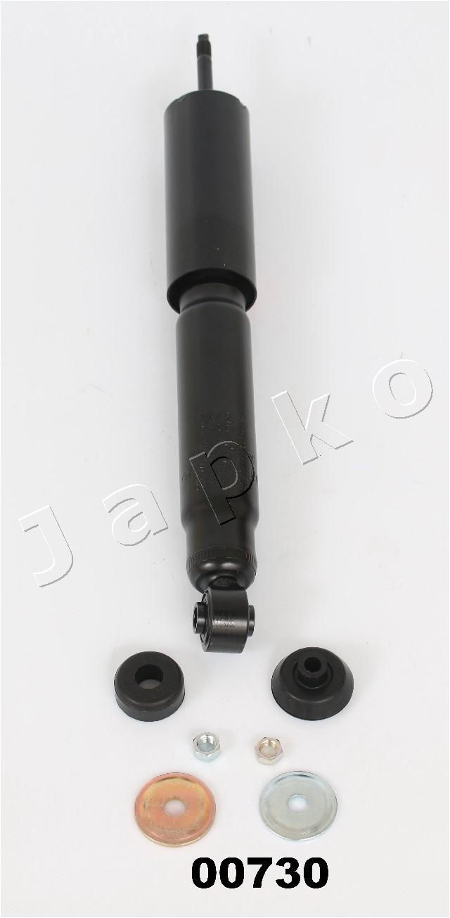 Купете MJ00730 JAPKO предна ос, газов, двутръбен, Телескопичен амортисьор, отгоре щифт, ухо отдолу Амортисьор MJ00730 евтино