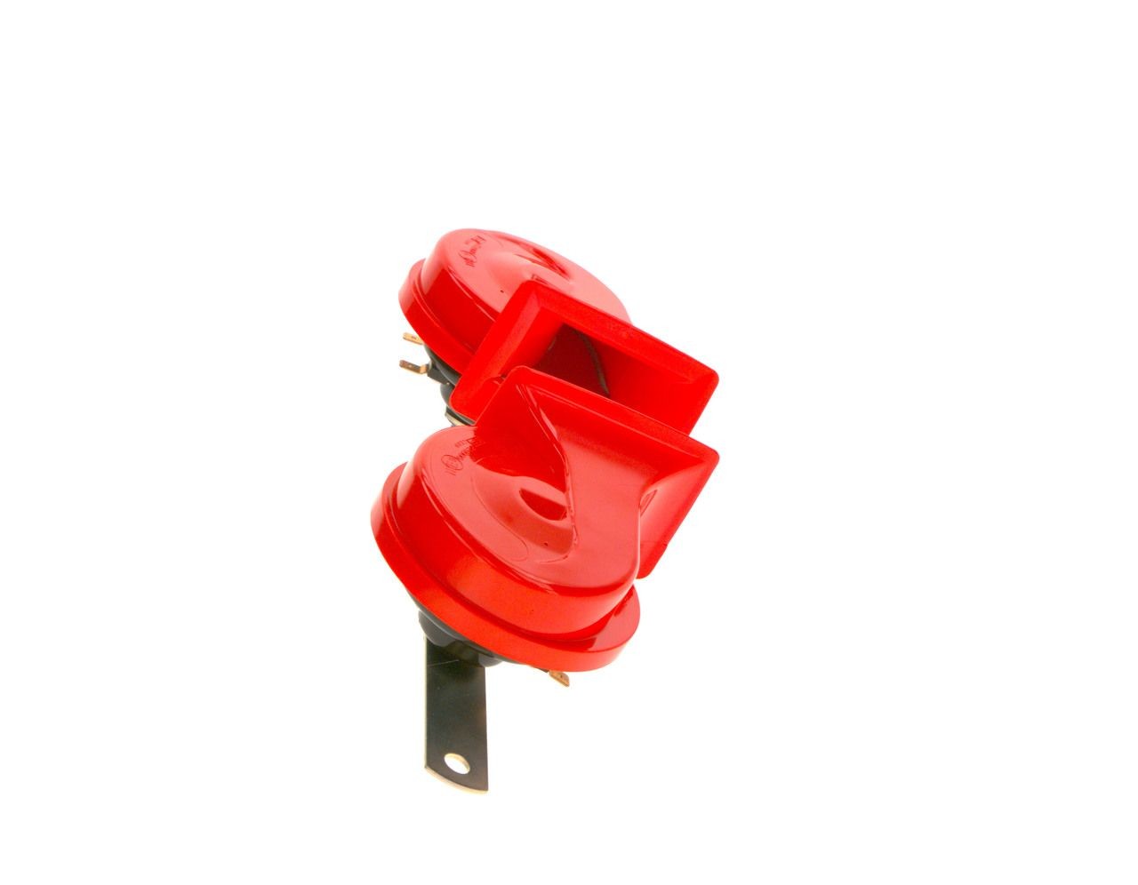 0986AH0507 Horn WINDTONE, 12V SET; RED BOSCH 12V, 110 dB(A), Electric-pneumatic, 60W, Holder may need adaptation