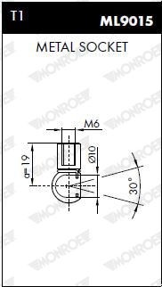 Muelle neumático, maletero/compartimento de carga MONROE ML5155 - Precio:  22,55 € - Megataller