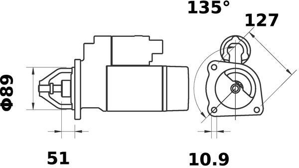 MAHLE ORIGINAL Starter motors MS 170