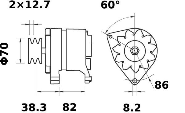 MAHLE ORIGINAL Starter motors MS 181