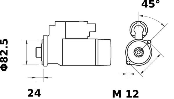 MAHLE ORIGINAL MS 23 Anlasser für MULTICAR M27 LKW in Original Qualität