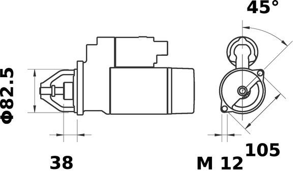 MAHLE ORIGINAL Starter motors MS 266