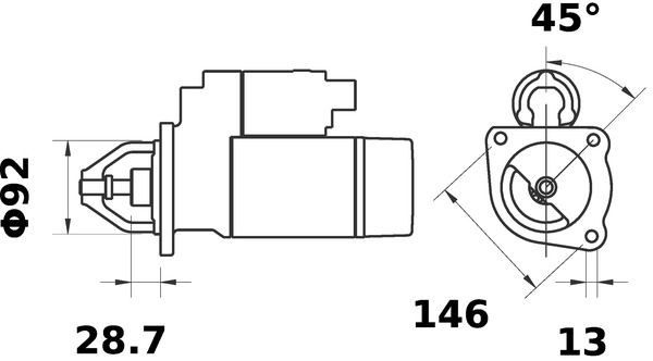 MAHLE ORIGINAL Starter motors MS 267