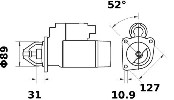 MAHLE ORIGINAL Starter motors MS 277