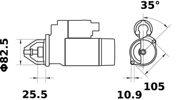 MAHLE ORIGINAL Starter motors MS 28