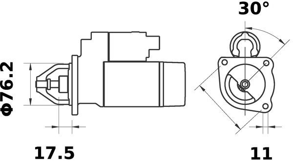 MAHLE ORIGINAL Starter motors MS 284