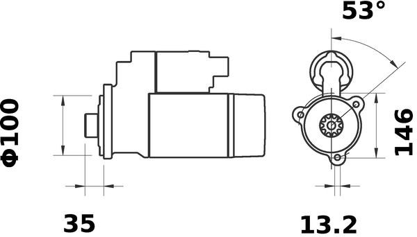 MAHLE ORIGINAL Starter motors MS 286