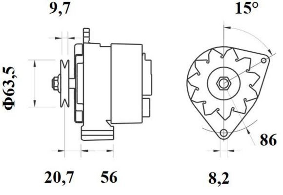 MS329 Starter motor IS1029 MAHLE ORIGINAL 24V, 4,0kW, Number of Teeth: 10, Ø 89,0 mm