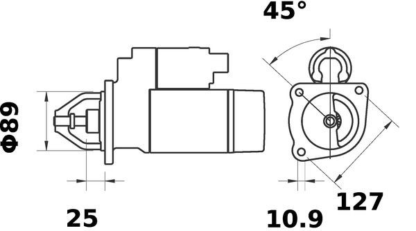 MAHLE ORIGINAL Starter motors MS 331