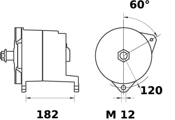 MS331 Starter motor IS0598 MAHLE ORIGINAL 24V, 4,0kW, Number of Teeth: 10, Ø 89,0 mm