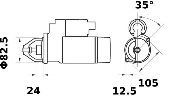 MAHLE ORIGINAL Starter motors MS 332