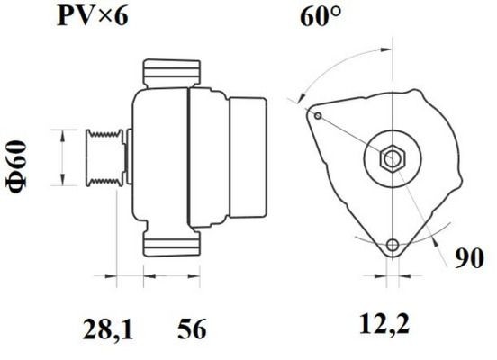 MS350 Starter motor IS0937 MAHLE ORIGINAL 12V, 3,0kW, Number of Teeth: 9, 31, Ø 110,0 mm