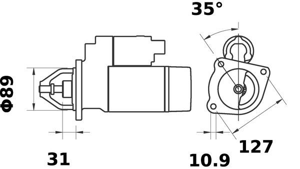 MAHLE ORIGINAL Starter motors MS 424