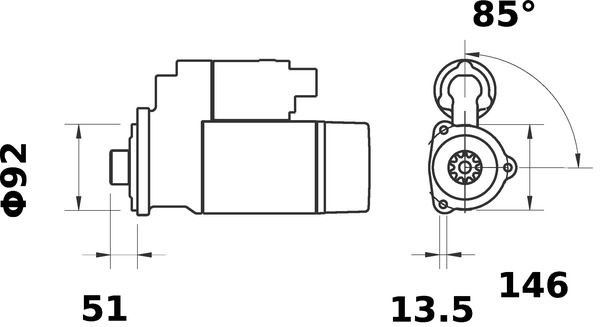 MAHLE ORIGINAL Starter motors MS 426