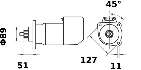 MAHLE ORIGINAL Starter motors MS 526