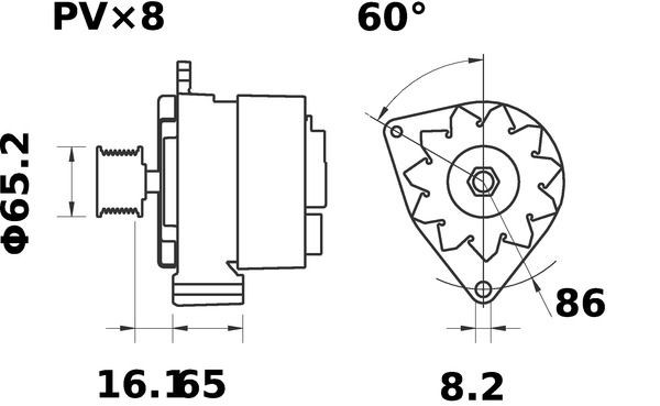 MAHLE ORIGINAL MS 529 Anlasser für IVECO TurboStar LKW in Original Qualität