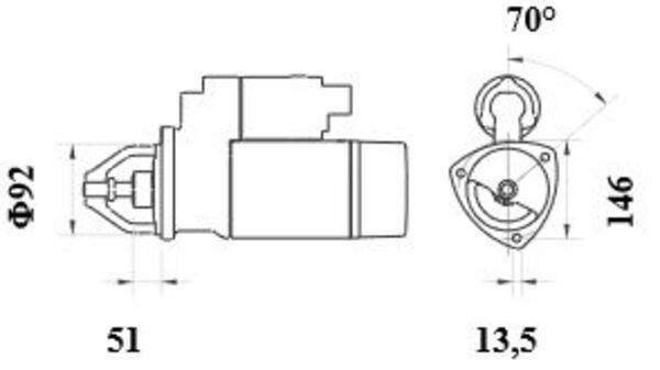 MAHLE ORIGINAL Starter motors MS 585