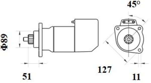 MAHLE ORIGINAL Starter motors MS 712