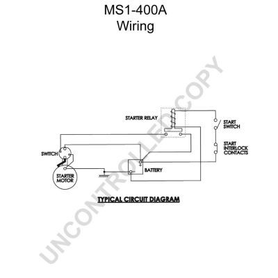 Starter motor MS1-400A from PRESTOLITE ELECTRIC