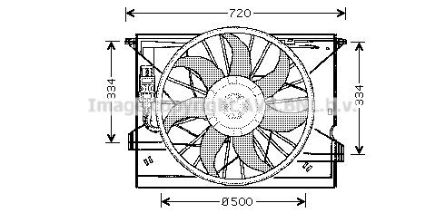 Mercedes VITO Cooling fan 11743506 PRASCO MS7508 online buy