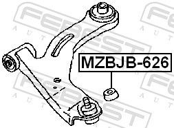 MZBJB626 Repair Kit, ball joint FEBEST MZBJB-626 review and test