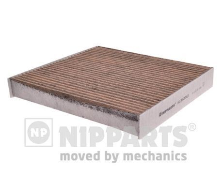 NIPPARTS N1342040 Pollen filter with antibacterial action, 215 mm x 193 mm x 29 mm, Activated Carbon