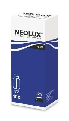 N269 Bulb, licence plate light N269 NEOLUX® 12V 10W 35 mm, Socket Bulb, SV8.5-8