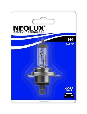 Headlight bulb NEOLUX® H4 12V 60 / 55W P43t, 3200K, Halogen - N472-01B