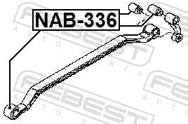 NAB336 Bush, leaf spring FEBEST NAB-336 review and test