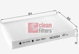 CLEAN FILTER NC2024 Pollen filter 8671012063