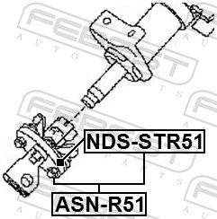 FEBEST Steering Column Coupling NDS-STR51