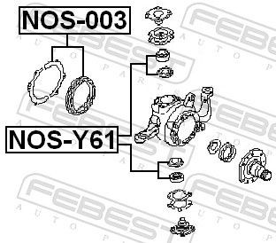 NOS003 Repair Kit, stub axle FEBEST NOS-003 review and test