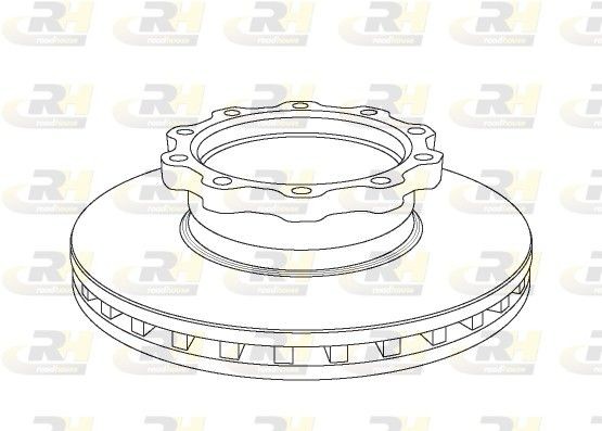 NSX103820 ROADHOUSE Front Axle, 438x37mm, 10, 10M16, Vented Ø: 438mm, Num. of holes: 10, Brake Disc Thickness: 37mm Brake rotor NSX1038.20 buy