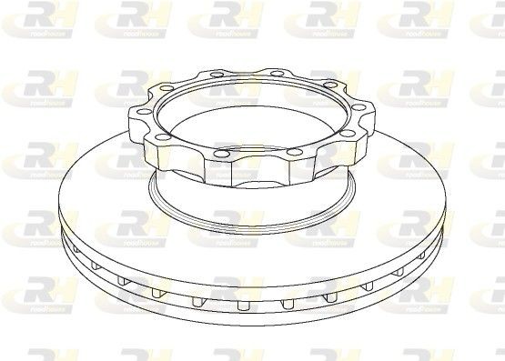 NSX104420 ROADHOUSE Front Axle, 432x45mm, 10, 10M16, Vented Ø: 432mm, Num. of holes: 10, Brake Disc Thickness: 45mm Brake rotor NSX1044.20 buy