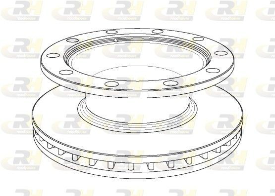 ROADHOUSE NSX1082.20 Brake disc Rear Axle, 430x45mm, 10, 10x23, Vented